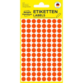 Avery zweckform markierungspunkte 8mm 3177 rot 416 stück - Avery-zweckform-3177-4004182031773
