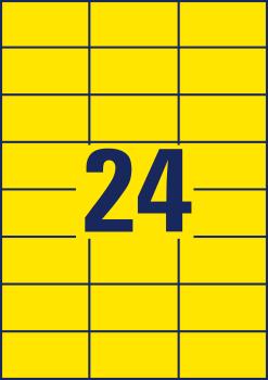 Avery zweckform etiketten 70x37mm 3451 universal, gelb 100bl./24st. - Avery-zweckform-3451-4004182034514-06.jpg
