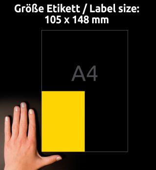Avery zweckform etiketten 105x148mm 3459 universal, gelb 100bl./400st. - Avery-zweckform-3459-4004182034590-04.jpg