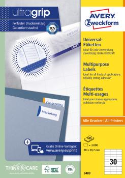 Avery zweckform universal-etiketten 70x29.7mm 3489 weiss 3000 stk./100 blatt - Avery-zweckform-3489-4004182034897-05.jpg