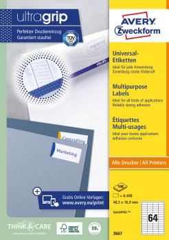 Avery zweckform universal-etikett. 48.5x16.9mm 3667 weiss 6400 stk./100 blatt - Avery-zweckform-3667-4004182036679-05.jpg