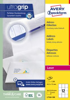 Avery zweckform adressetiketten 63,5x72mm 7164-100 weiss 1200 stk./100 blatt - Avery-zweckform-7164-100-4004182239063-05.jpg
