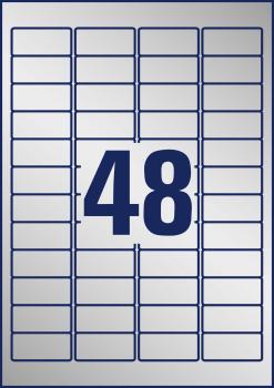 Avery zweckform typenschild labels 45,7x21,2mm l60098 silber 384 stück/8 blatt - Avery-zweckform-l60098-4004182076118-06.jpg