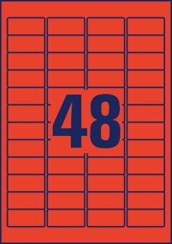 Avery zweckform etiketten 45.7x21.2mm l6038-20 rot 20bl./48stk. - Avery-zweckform-l6038-20-4004182060384-06.jpg
