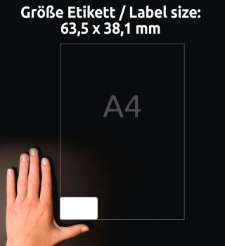 Avery zweckform adressetiketten 63.5x38.1mm l7160-40 weiss 840 stk./40 blatt - Avery-zweckform-l7160-40-4004182235201-06.jpg