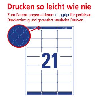 Avery zweckform adressetiketten 63.5x38.1mm l7160-40 weiss 840 stk./40 blatt - Avery-zweckform-l7160-40-4004182235201-07.jpg