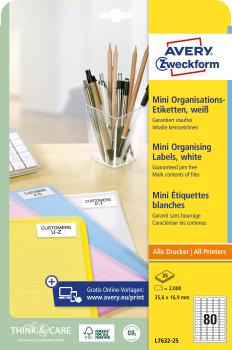 Avery zweckform mini etiketten weiss l7632-25 2000 stk./25 blatt - Avery-zweckform-l7632-25-4004182609286-05.jpg