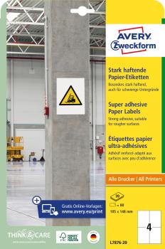Avery zweckform etiketten universal 105x148mm l7876-20 weiss, stark haftend 20 blatt - Avery-zweckform-l7876-20-4004182070086-05.jpg