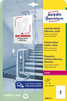 Avery zweckform etiketten l8002-10 antimic. 210x148mm weiss - Avery-zweckform-l8002-10-4004182380024-05.jpg