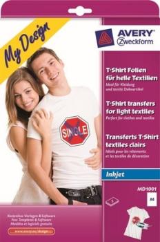 Avery zweckform textilfolie iron-on a4 md1001 inkjet helle textilien 5 stk. - Avery-zweckform-md1001-4004182045411-03.jpg