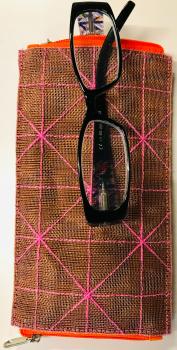 BEADBAGS Etui Crispy Cement NETDDCN1 grau/pink 10x1.5x19cm