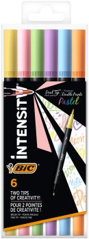 Bic filzstifte dualtip pastell 503826 6 stück - Bic-503826-3086123681323
