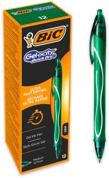BIC Gel-ocity Quick Dry 0.7mm 964771 grün, 12 Stück