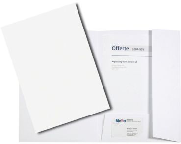 BIELLA Präsentationsmappe Pearl#1 18640001U weiss 225x315mm