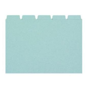 BIELLA Kartei-Leitkarten blanko A6 21065505U blau 25-teilig