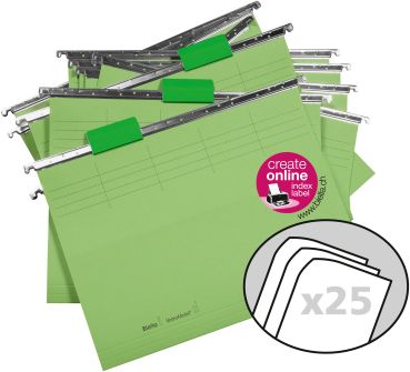 BIELLA Hängemappen-Set A4 27125531U hellgrün 32x25cm 25 Stück