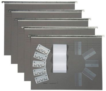 BIELLA Hängemappen-Set A4 27145525U grau 32x25cm 5 Stück