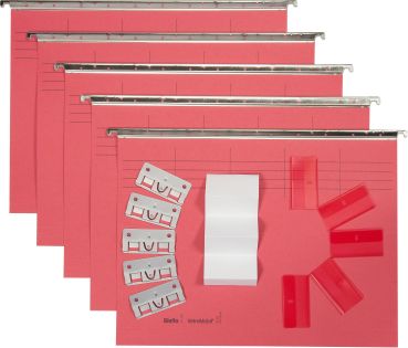 BIELLA Hängemappen-Set A4 27145545U rot 32x25cm 5 Stück
