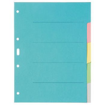 BIELLA Kartonregister A4 46140500U bunt 5-teilig