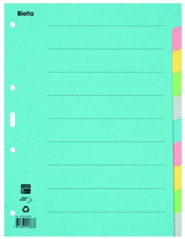 BIELLA Kartonregister A4 46141000U bunt 10-teilig