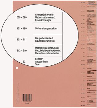 BIELLA Bauabrechnungsregister A4 46442690U braun DE 26-teilig