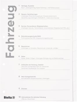 BIELLA Register Karton Expert A4 465011290U Fahrzeug DE 10-teilig