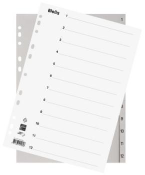 BIELLA Register PP A4 47141200U grau 1-12