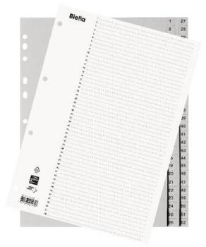 BIELLA Register PP A4 47145200U grau 1-52