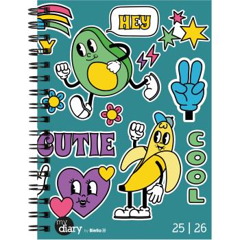 Biella schüleragenda comic 25/26 806517800026u 1w/2s 12x16.5cm - Biella-806517800026u-7611365522798