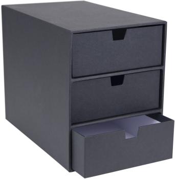 BIGSO BOX OF SWEDEN Schubladenbox Ingrid 15751600 3 Schubladen, dunkelgrau