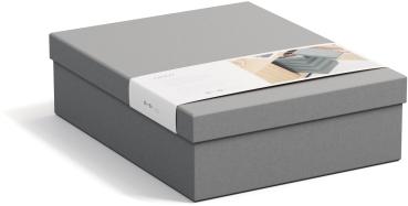 BIGSO BOX OF SWEDEN Aufbewahrungsbox Cindy 325554133 grau 5er-Set