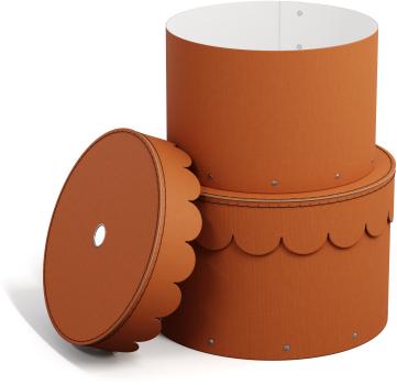BIGSO BOX OF SWEDEN Aufbewahrungsbox Wilma 988252207 terracotta 2er-Set