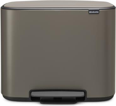 Brabantia treteimer bo 121203 11l/23l, platinum - Brabantia-121203-8710755121203