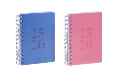 Brepols schüleragenda wire-o 25/26 2.140.4650 1t/1s 12m ass. ml 11.5x16.9cm - Brepols-21404650-5412303125130