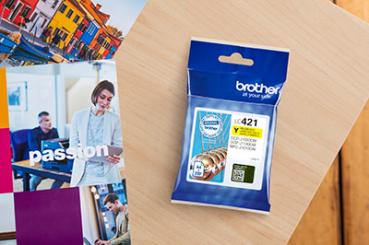 Brother tintenpatrone hy yellow lc-421xly dcp-j1050 500 seiten - Brother-lc-421xly-4977766810432-04.jpg
