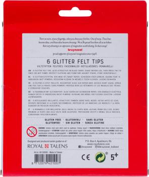 Bruynzeel glitzer fasermalerset kids 60126006 6 farben - Bruynzeel-60126006-8712079421007-03.jpg