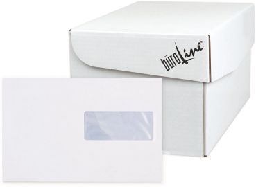 BÜROLINE Couvert m/Fenster rechts C5 103487 100g, weiss 500 Stück