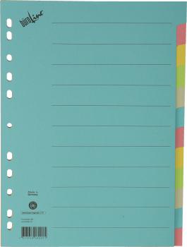 BÜROLINE Kartonregister A4 40582 bunt 12-teilig