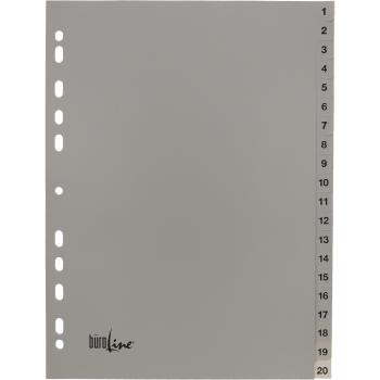 BÜroline register pp a4 40942 grau 1-20 - Bueroline-40942-7612532058140-02.jpg