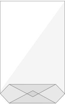 BÜroline kreuzboden beutel 115×190mm 423002 transparent 10 stück - Bueroline-423002-7612532009807