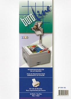 BÜROLINE Projektionsfolie OHP A4 550105 für Inkjet Drucker 50 Blatt