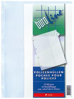 BÜROLINE Policenhüllen PP A4 622060 10 Stück