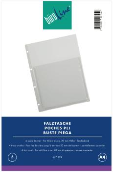 BÜROLINE Falztaschen A4 667299 5 Stück