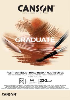 CANSON Graduate Mixed Media A4 400110368 20 Blatt, beige, 220g