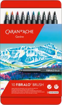 CARAN D'ACHE Classic Fibralo Brush 0.5-5mm 186.310 10 Farben ass.