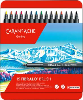 CARAN D'ACHE Classic Fibralo Brush 0.5-5mm 186.315 15 Farben ass.