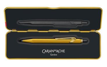 Caran d'ache kugelschreiber 849 goldbar 849.999 gold, mit metalletui - Caran-dache-849.999-7630002316828-04.jpg