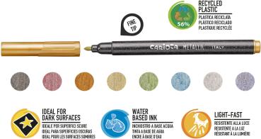 Carioca fasermaler fein 43162 metallic e-8 - Carioca-43162-8003511431624-02.jpg