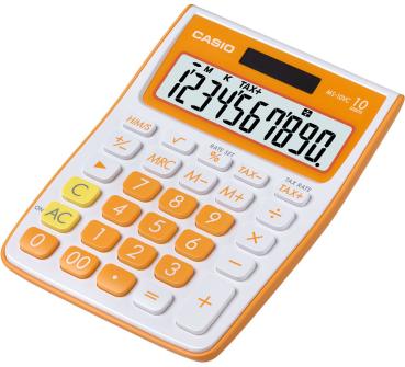 Casio tischrechner ms-10vc-oe orange - Casio-ms-10vc-oe-4971850175988