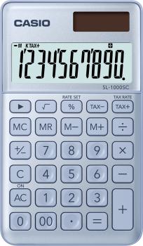 Casio taschenrechner bic sl-1000sc-bu 10-stellig blau - Casio-sl-1000sc-bu-4549526612626